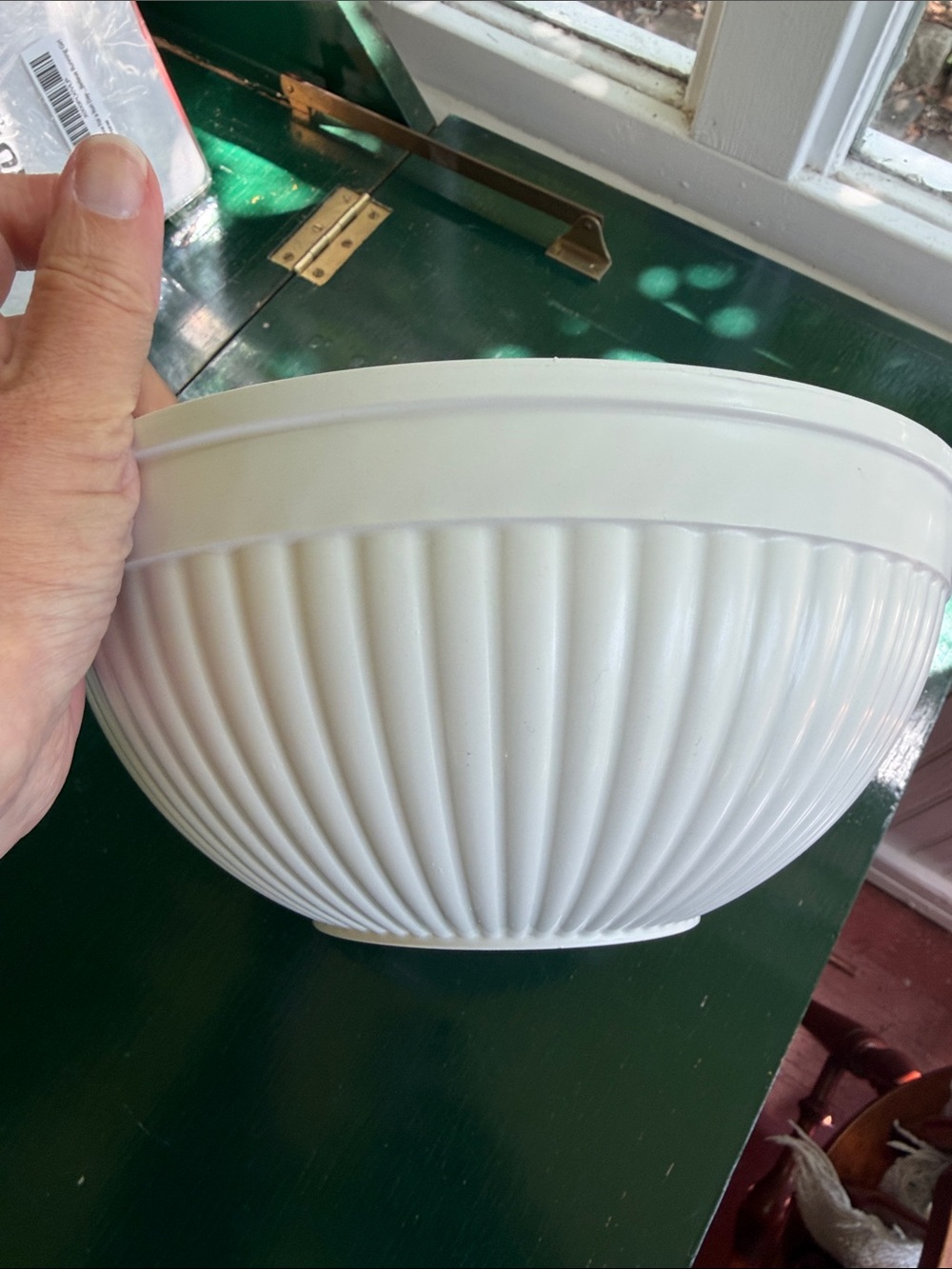 NordicWare White Ribbed Prep & Serve Bowl